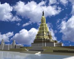 3D Max rendering of the Palace of Soviets in the Soviet Union