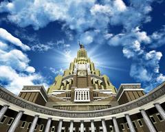 3D Max rendering of the Palace of Soviets in the Soviet Union