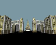 3D Max rendering of the Palace Of Soviets in the Soviet Union