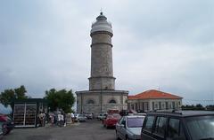Faro de Cabo Mayor lighthouse in Santander, Spain during sunset