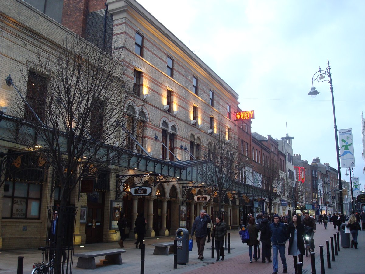 Gaiety Theatre in Dublin with its historic architecture