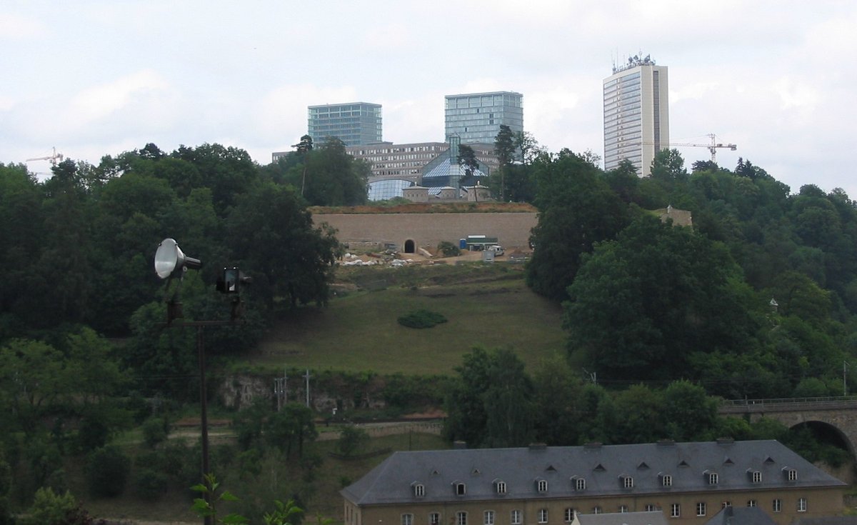 View of Fort Thüngen during reconstruction work in 2004