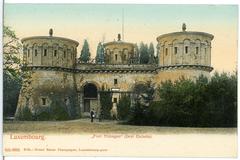 Historic Fort Thüngen with Drei Eicheln in Luxembourg in 1905