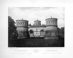 Fort Thüngen in Luxembourg City surrounded by trees and greenery