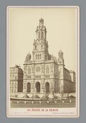 Historic exterior photo of the Church of the Holy Trinity in Paris