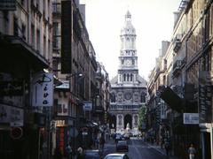 Paris church architecture vintage slide photo 1993