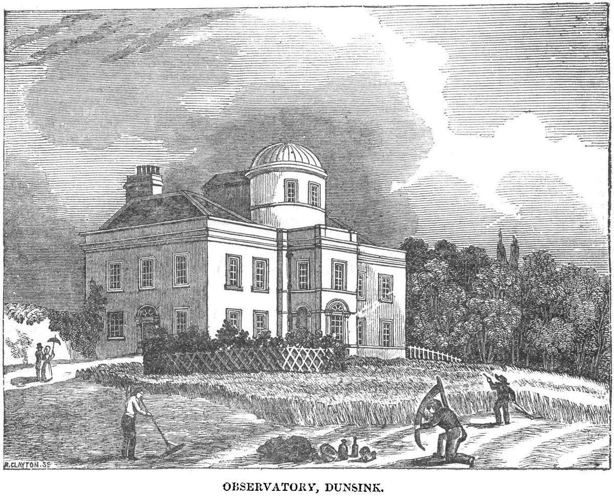 Observatory building at Dunsink illustrated in 1835