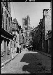 Meaux Cathedral exterior view with intricate gothic architecture