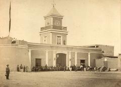Historical Fort of Saint Catalina with artillery and military police quarter in 1870