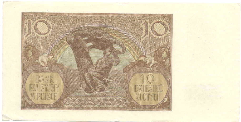 10 złotych coin from 1940 with value of 5 Reichsmark