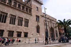 La Lonja de la Seda historic silk exchange building in Valencia Spain