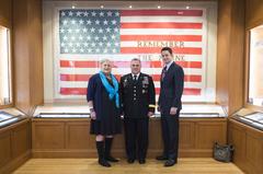 U.S. Army Chief of Staff Gen. Mark A. Milley touring the Pritzker Military Museum and Library in Chicago