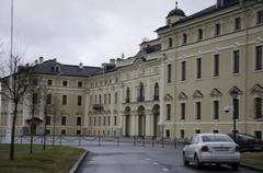 Constantine Palace exterior with elegant architecture on a cloudy day