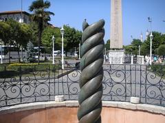 Ancient Snake Column with three intertwined serpents in Istanbul