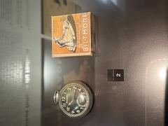 Pocket watch with rhodium base displayed at the Curie Museum