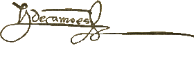 Luís de Camões vintage signature