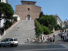Facade of Santa Maria in Aracoeli church in Rome