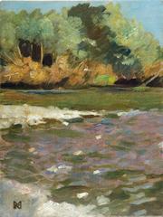Landscape view of Vienna near Purkersdorf by Koloman Moser
