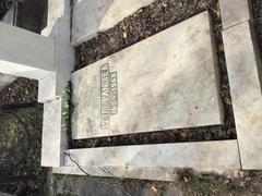 Grave of Petre Pandrea at Bellu Cemetery in Bucharest, Romania