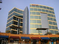 Lima Marriott Hotel in Miraflores district with city skyline