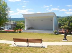 Bandshell in McConnellsburg Pennsylvania behind downtown courthouse