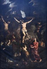 Painting of crucifixion of Christ by Joachim von Sandrart at Stephansdom Vienna