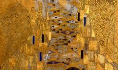 Detail of the golden ornamental motifs from Portrait of Adele Bloch-Bauer I by Gustav Klimt