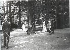 Royal Life Guards mounted sentry at Rosendal Palace