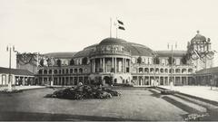 Decorated Festhalle in Frankfurt around 1936