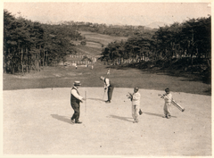 Historical map of Hyochangwon, Korea's first golf course established in 1921 by the Japanese Empire
