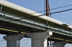 Ken-O Expressway bridge under construction viewed from National Route 4
