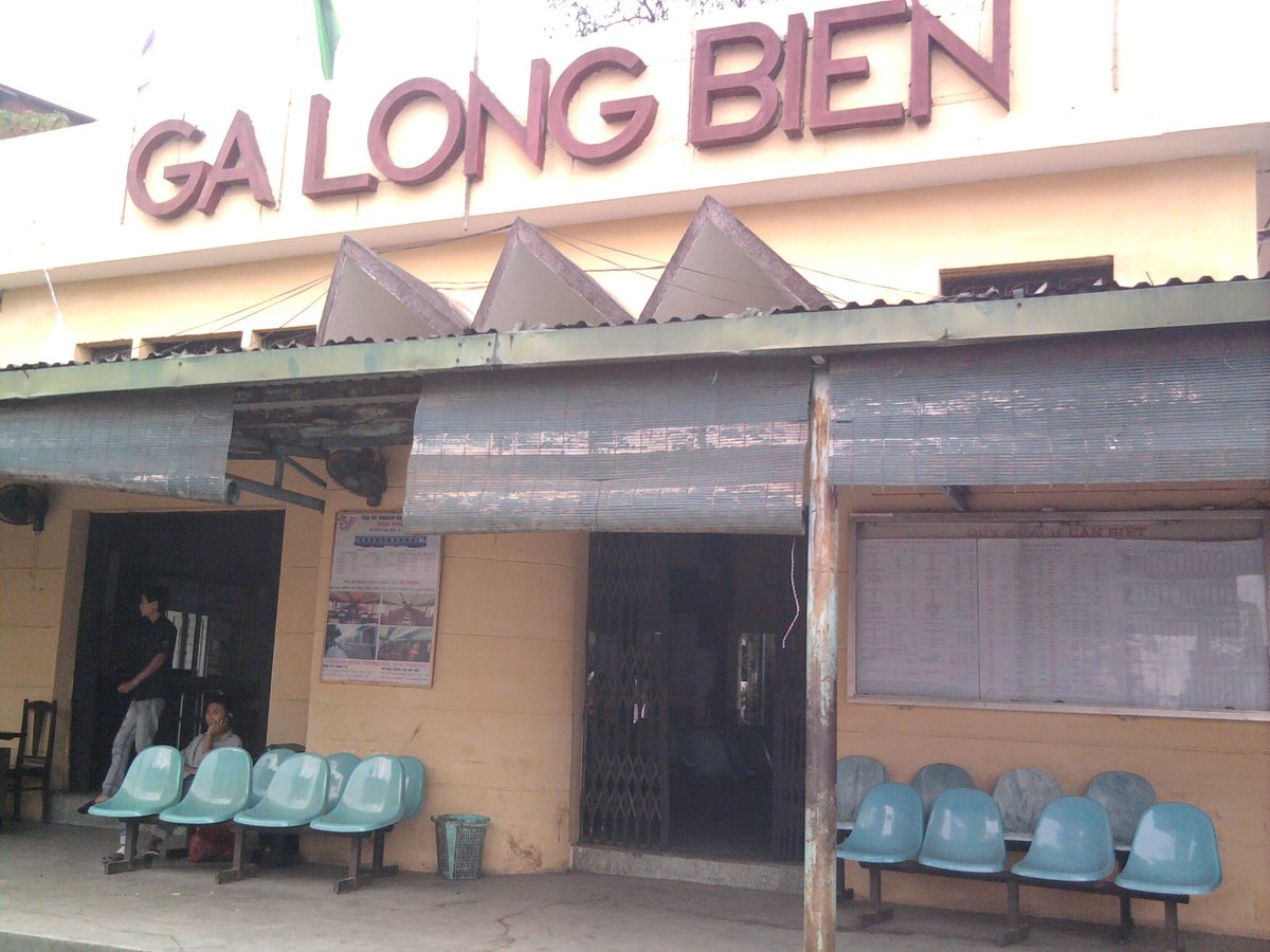 Front gate of Long Bien Railway Station