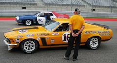 Vintage cars racing at COTA 2014 event