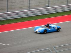 Vintage cars displayed at the 2014 COTA event