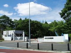 Main entrance of Chiba New Town Campus at Tokyo Denki University in Inzai, Chiba Prefecture, Japan