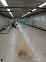 Jiefang North Road passageway at Yuexiu Park Station in Guangzhou, China, June 2024