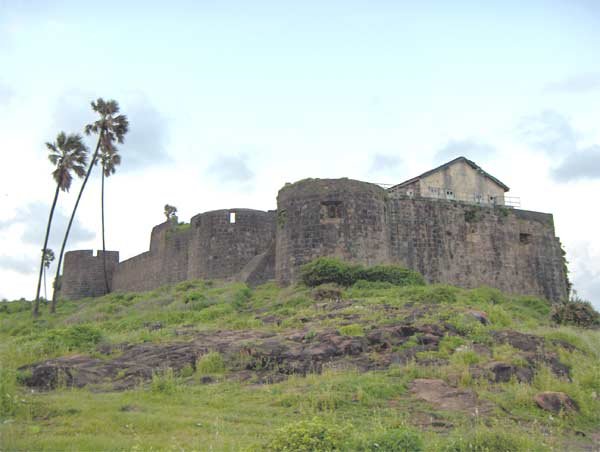 Scenic view of Madh Island in Mumbai, India with coastal waters and greenery