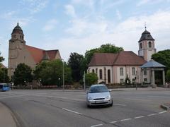 Christuskirche and St. Martinskirche churches in Pforzheim Germany