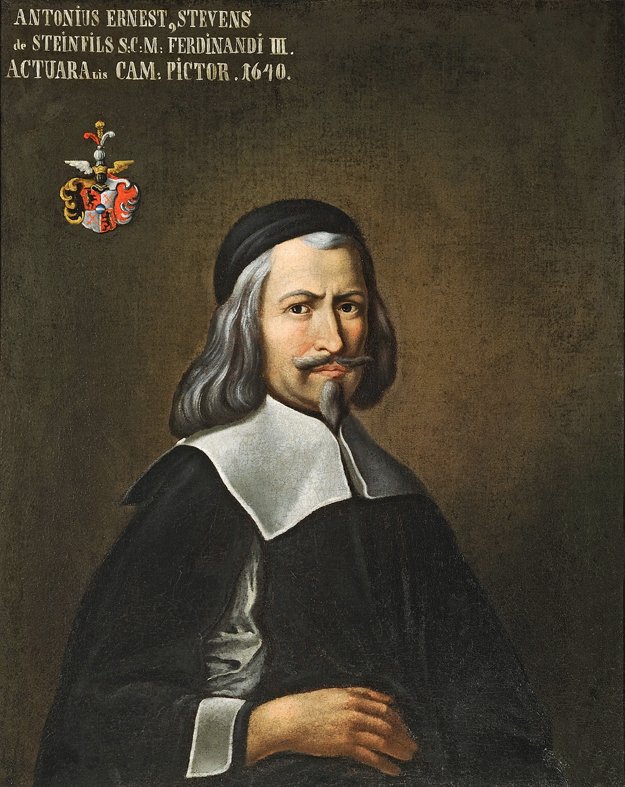 Antonín Stevens self-portrait in old age