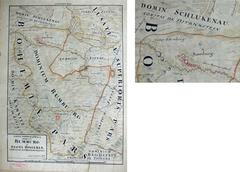 Hand-drawn map of the Rumburk estate