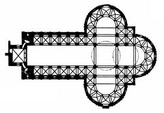 Floor plan of Basilika St. Maria im Kapitol in Cologne