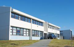Southern view of Kennaraháskóli Íslands (Iceland University of Education) building in Stakkahlíð, Reykjavík, Iceland.