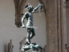 Perseo statue by Benvenuto Cellini at Loggia dei Lanzi in Firenze