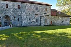 Erkebispegården medieval building in Trondheim with historical architecture