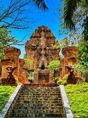Po Nagar Hindu temples complex atop Mount Cù Lao in Nha Trang Vietnam