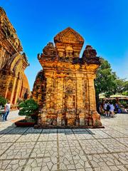 Historic Ponagar Hindu temples complex atop Mount Cù Lao in Nha Trang, Vietnam