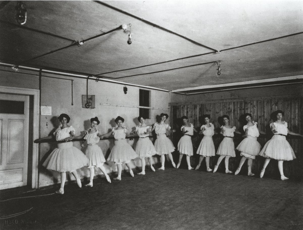 Ballet rehearsal around 1905 by Louis Held
