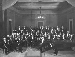 Das Theater-Orchester circa 1905 group photo with orchestra members and conductor
