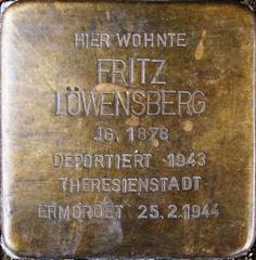Stolperstein Dedicated To Fritz Löwensberg