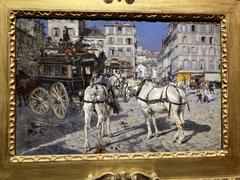Omnibus de la place Pigalle painting by Boldini in 1882